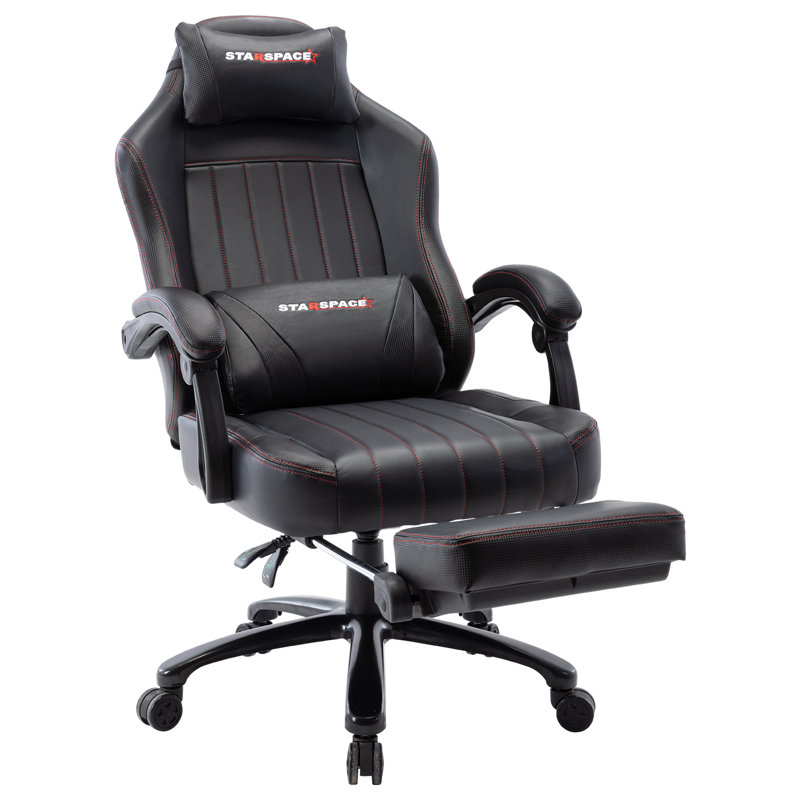 STARSPACE Big & Tall 400Lb Memory Foam Reclining Gaming Chair Metal